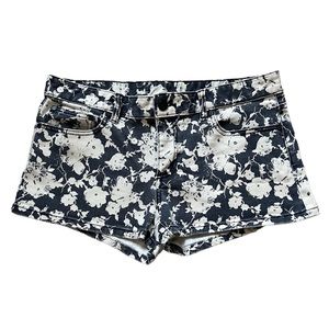 Tory Burch floral print denim shorts